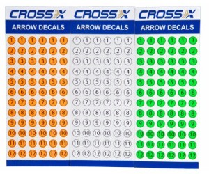 cross x decalcomanie numerazione frecce